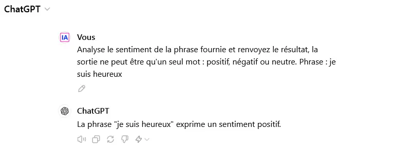 Résultat de l'invite, comment creer le bon prompt